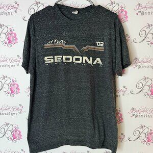 Sedona Arizona Graphic T-Shirt - gray ‘02 tee shirt top travel USA 🇺🇸